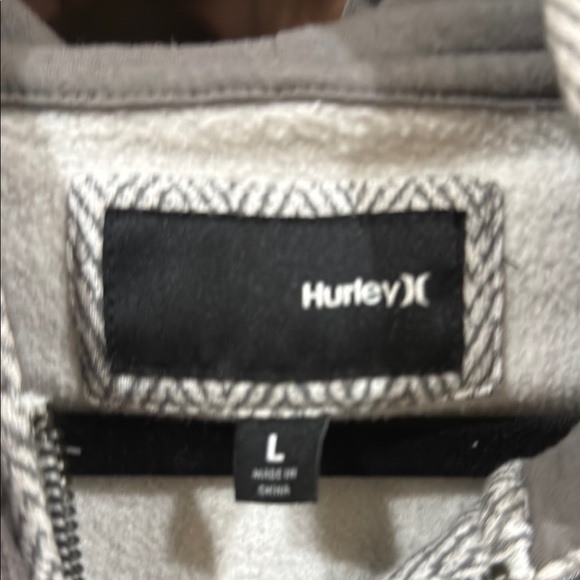 Hurley Gray Zip-Up Hoodie - Picture 4 of 4